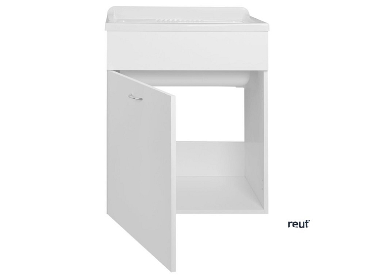 Aqualine Plastová výlevka so skrinkou 60x50 cm, vrátane sifónu PI6050-01