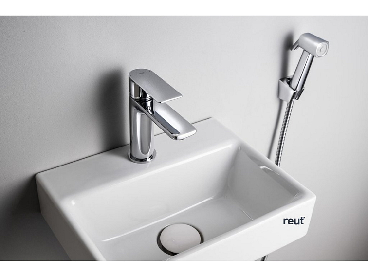 Aqualine Umývadlová stojánkova batéria s bidetovou sprškou, chróm SK401