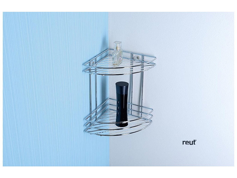 Aqualine CHROM LINE polica do sprchy závesná, na batériu, chróm 37006