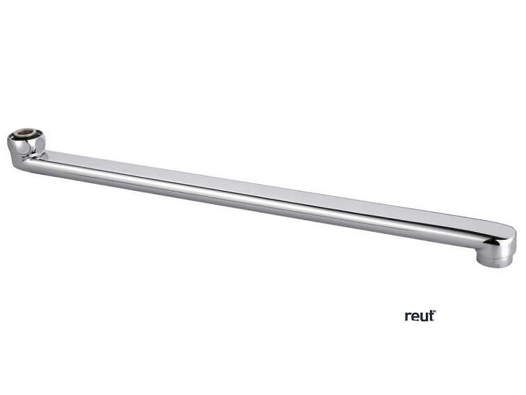 Aqualine Výtokové ramienko k batérii, 370mm, ploché, chróm 43992