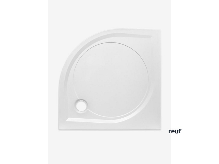 CA PLAST Sprchová vanička z liateho mramoru Paolo oblúk 80x80 cm R550