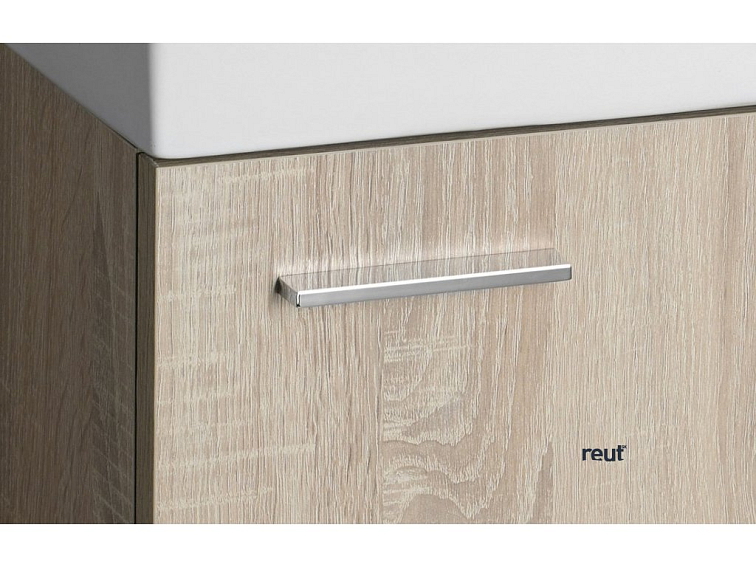 Aqualine ZOJA skrinka s keramickým umývadlom 40x22 cm, dub platina 51049DP-02