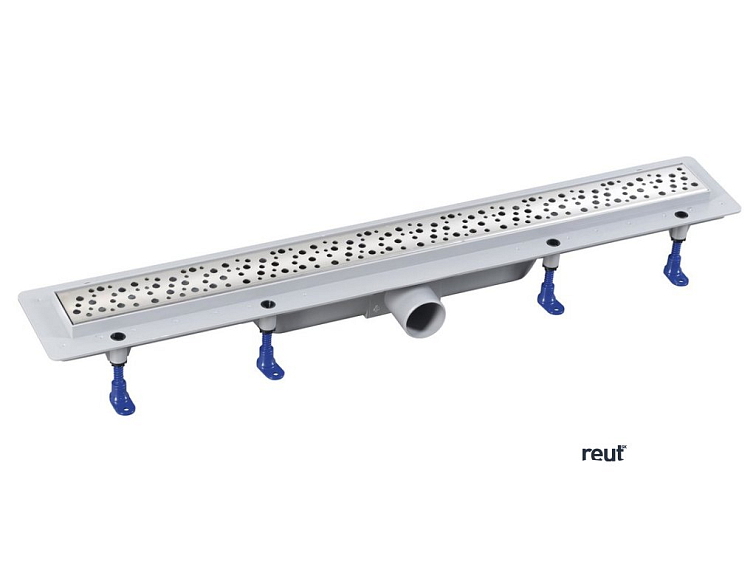 Aqualine MARMI podlahový žľab s roštom z nerezové oceli, L-810, DN50 1702-80