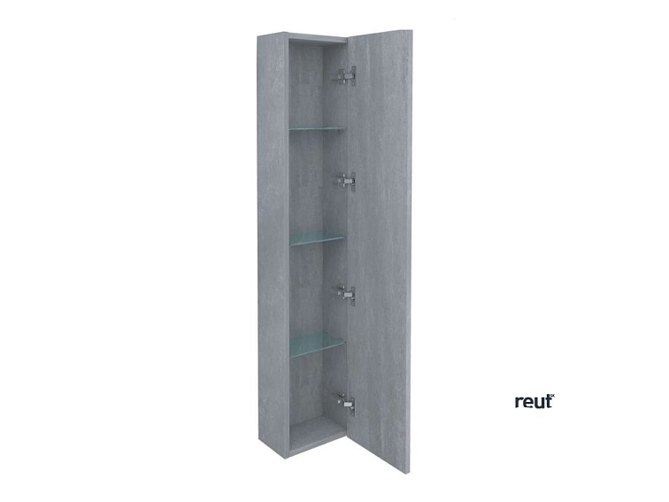 kielle Meara Vysoká skrinka závesná, 25x16x130 cm, betón 50226015