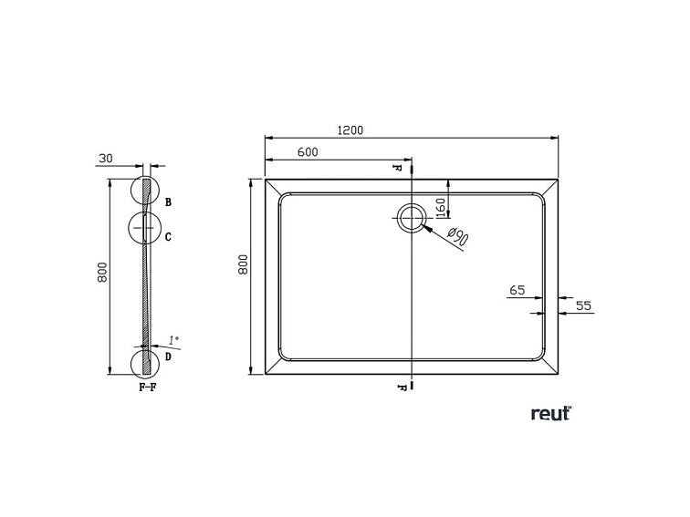 Aqualine TECMI sprchová vanička z liateho mramoru, obdĺžnik 120x80x3cm PQ12080