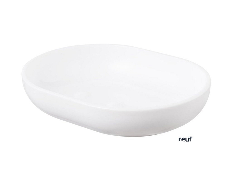 Aqualine SNOW mydeľnička na postavenie, biela/bambus 7581