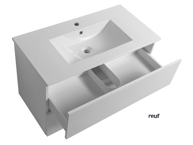 Aqualine PANEDA umývadlová skrinka 89,5x55x45,2cm, biela PN290
