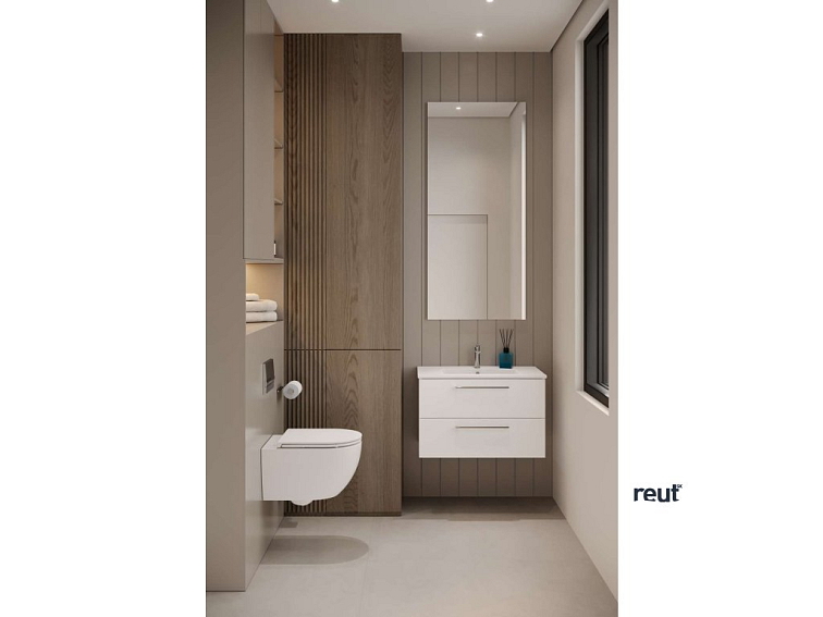 kielle Vega Skrinka vrátane umývadla, 60x55x46 cm, 2 zásuvky, lesklá biela 50018S60