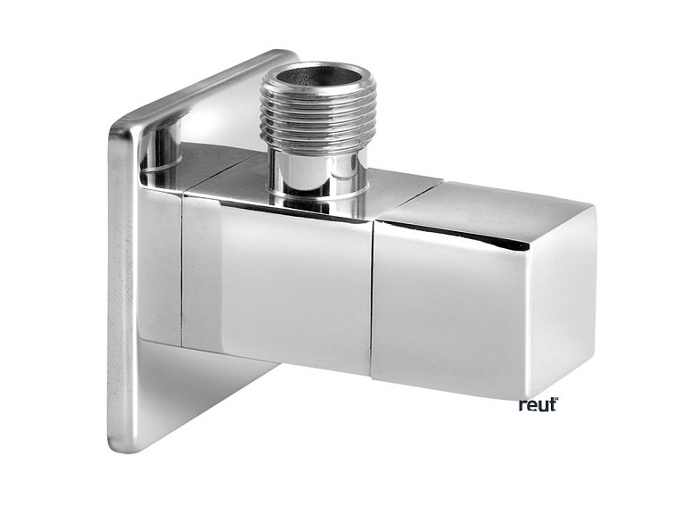 Aqualine Rohový kuľový ventil 1/2"x3/8“, hranatý, chróm 5318