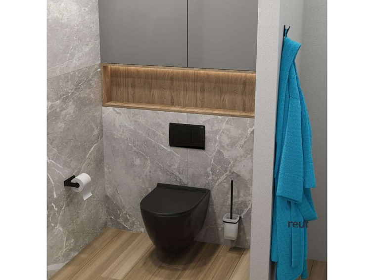 kielle Vega Držiak toaletného papiera, matná čierna 40418004