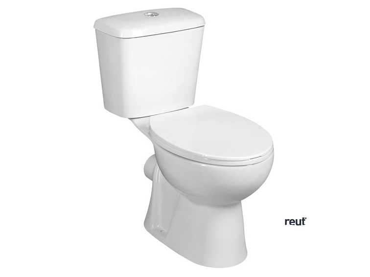 Aqualine JOSE WC kombi, dvojité tlačítko 3/6 l, zadný odpad, biela PS8812