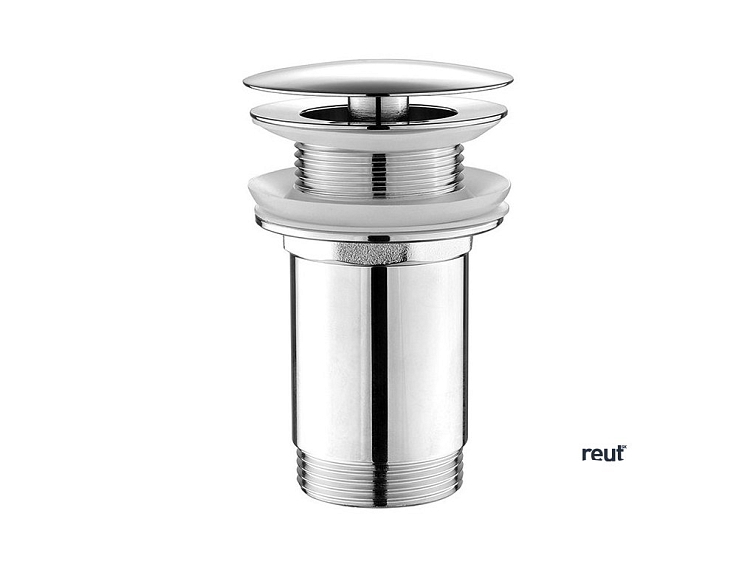 Aqualine Umývadlová výpust 5/4", neuzatvárateľná, veľká zátka, 10-50mm, chróm TF6001