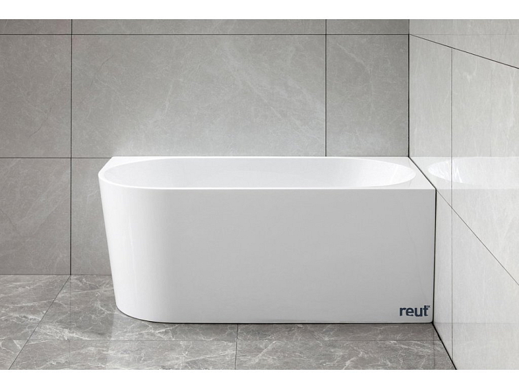 Aqualine TIBERA R rohová stojaca vaňa 150x75cm, biela E1037