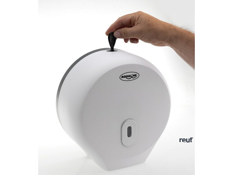 Aqualine EMIKO Zásobník na toaletný papier do priemeru 26cm, 270x280x120mm, ABS biela 1319-90