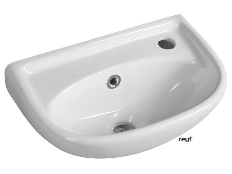 Aqualine SMALL Keramické umývadlo 40x25cm, biela 4000