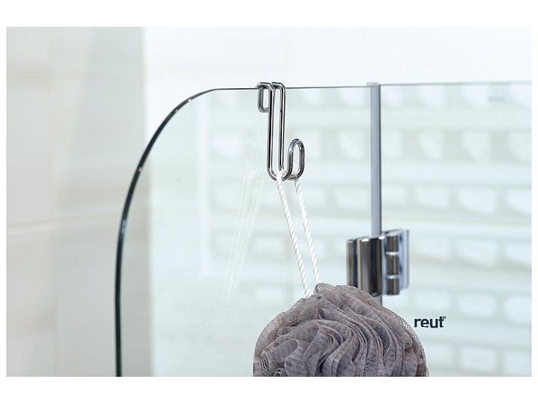 Aqualine CHROM LINE Závesný háčik na sprchové zásteny, chróm 37020