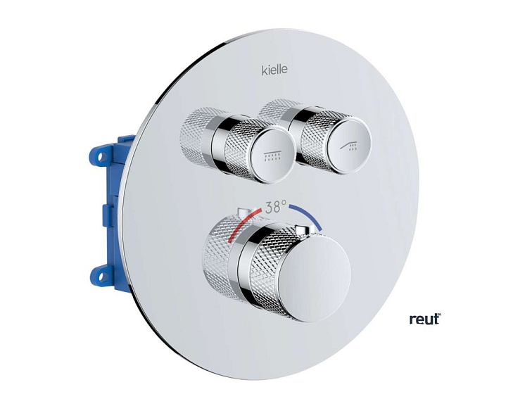kielle Oudee Termostatická batéria pod omietku, na 2 spotrebiče, s príslušenstvom a telesom, chróm 20627SPT50