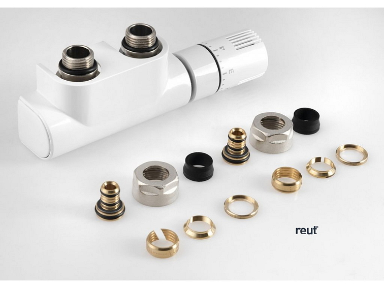 Aqualine TOP 50 pripojovacia sada termostatická pre stredové pripojenie, pravá, biela CP9720S