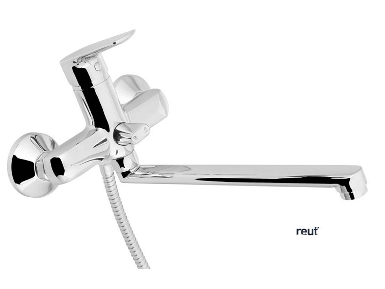 Aqualine LOTTA nástenná umývadlová/vaňová batéria, chróm LT640