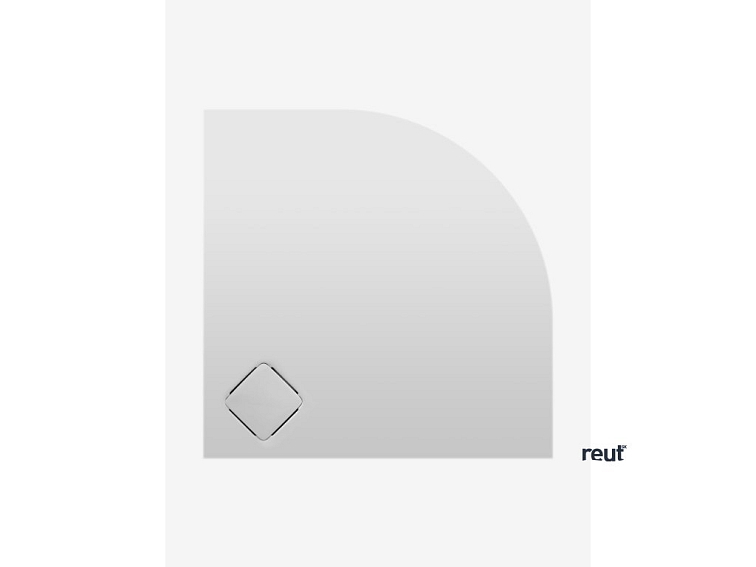 CA PLAST Sprchová vanička z liateho mramoru LINDE oblúk 90x90 cm R550