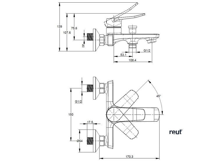 kielle Nefia Vaňová batéria, matná čierna 10327104