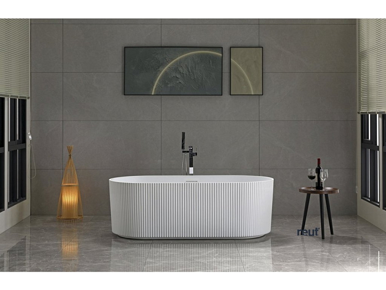 Aqualine TURIA STRIP voľne stojaca vaňa 170x80cm, biela E2780