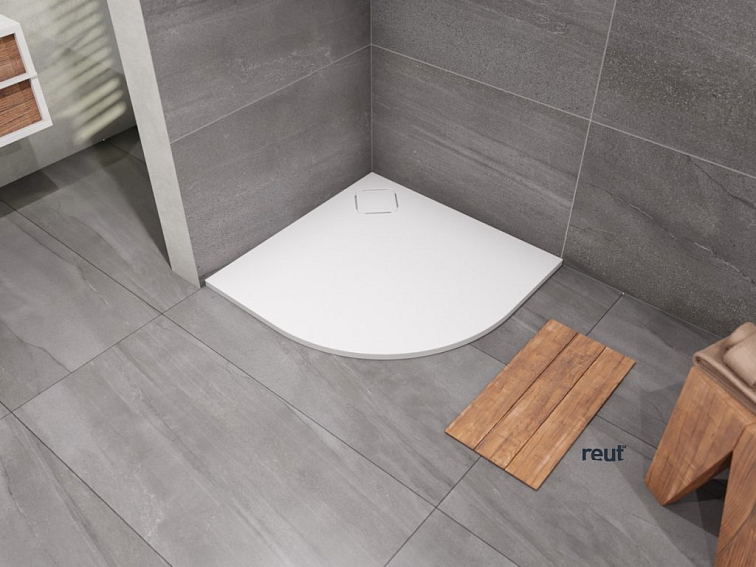 CA PLAST Sprchová vanička z liateho mramoru LINDE oblúk 90x90 cm R550