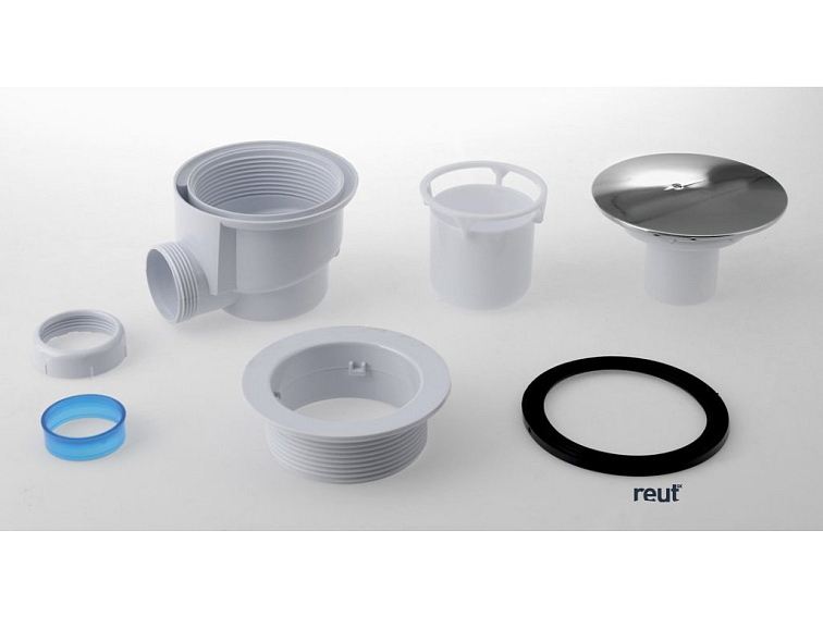 Aqualine Vaničkový sifón, 90mm, leštená nerez PF408