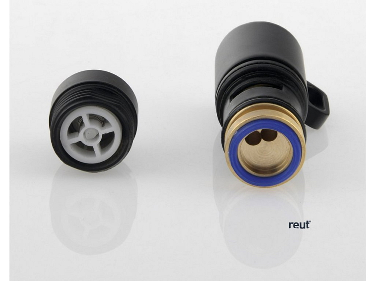 Aqualine Prepínač s ovládačom pre vaňovú batériu, čierna mat LT616B