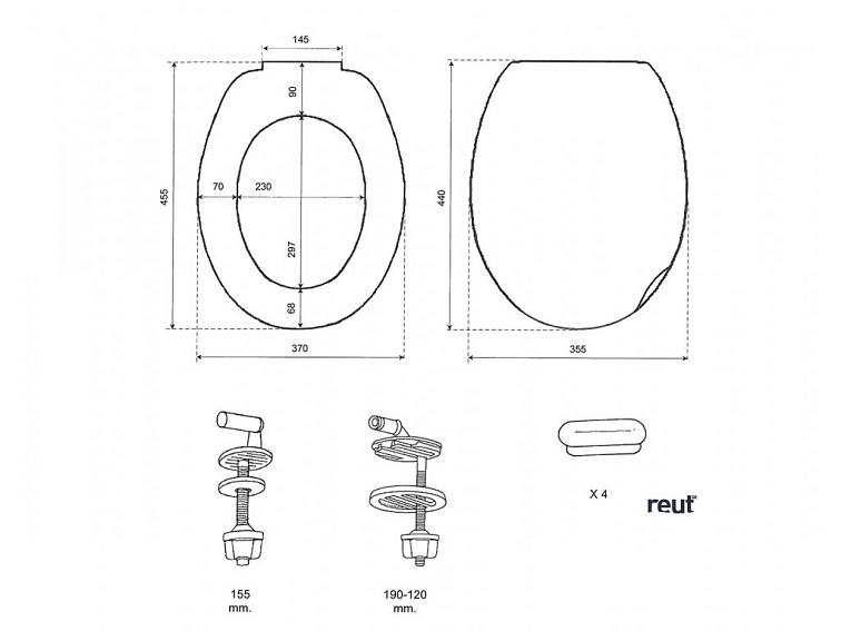 Aqualine ALICANTE WC sedátko, biela ST262