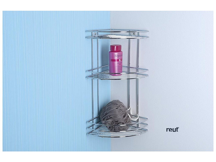 Aqualine CHROM LINE dvojitý závesný háčik na sprchové zásteny 37030