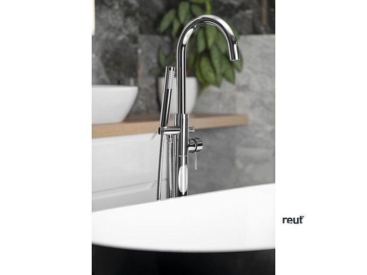 Aqualine CETO vaňová batéria do podlahy, chróm BV357