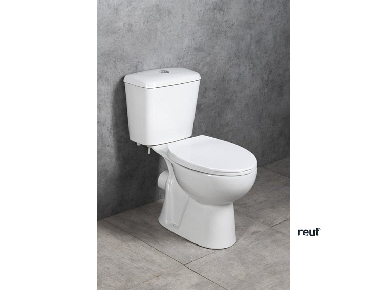 Aqualine JOSE WC kombi, dvojité tlačítko 3/6 l, zadný odpad, biela PS8812