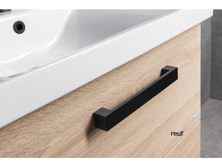 Aqualine VEGA kovová úchytka, 212/192mm, čierna matná PR1215