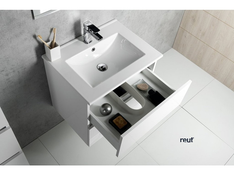 Aqualine PANEDA umývadlová skrinka 59,5x55x45,2cm, biela PN260