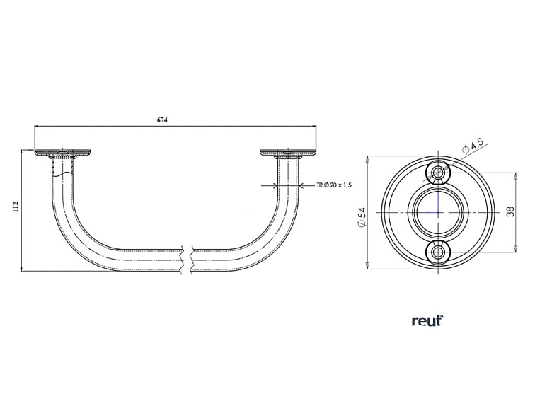 Aqualine WHITE LINE sušiak pevný 600mm, biela 8011