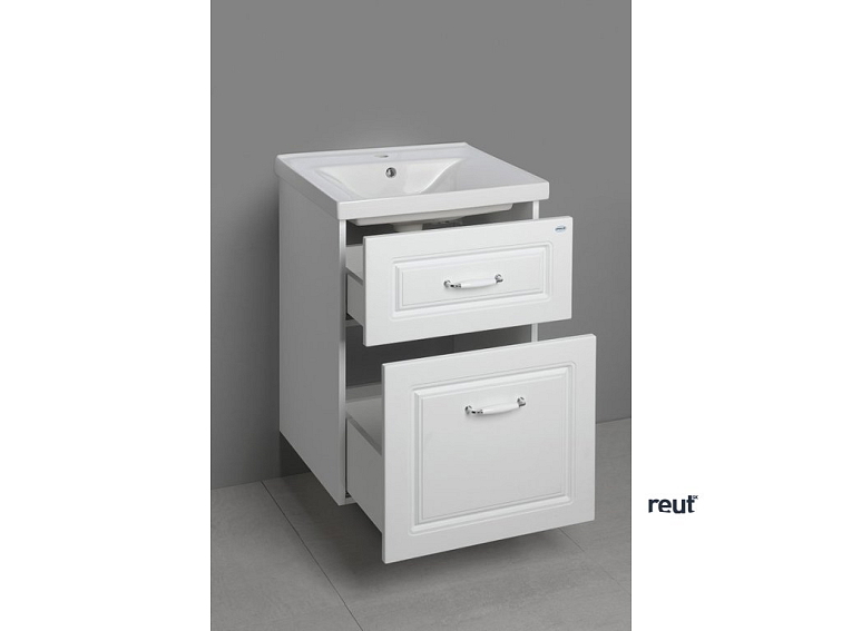 Aqualine FAVOLO umývadlová skrinka 52x72,5x44cm, biela mat FV255