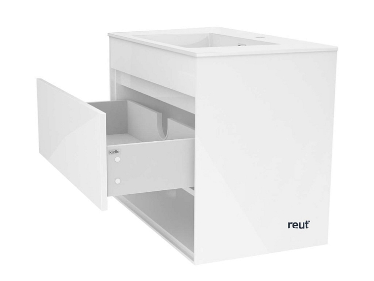 kielle Nefia Skrinka s umývadlom 80 cm, lesklá biela 50027S810