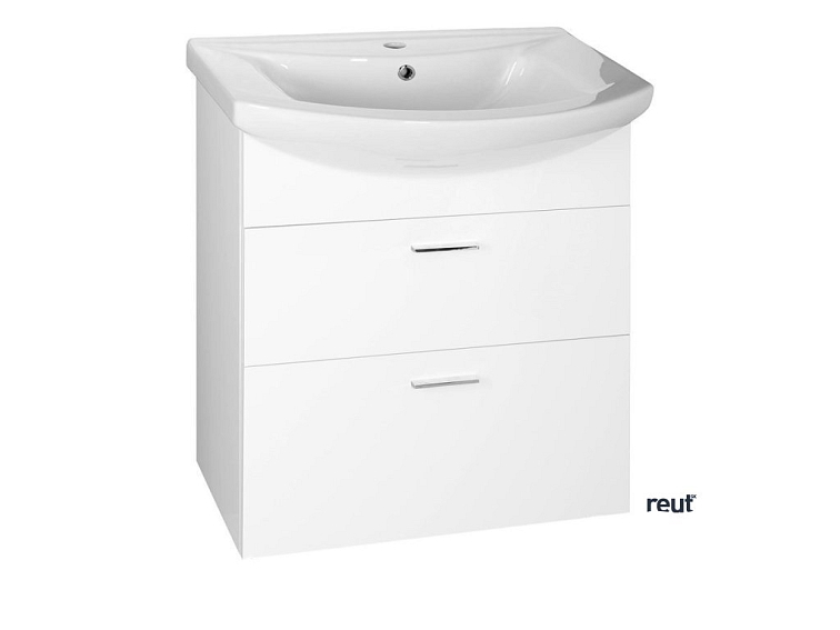 Aqualine ZOJA umývadlová skrinka zásuvková 61,5x74x32 cm, biela 51061A