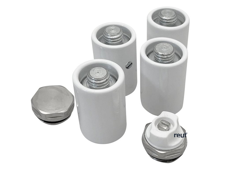 Aqualine Set držiakov radiátora POSEIDON, biela NDDT46T