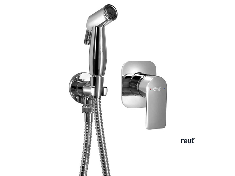 Aqualine DAPHNE podomietková batéria se STOP bidetovou spŕškou, chróm DH841-01