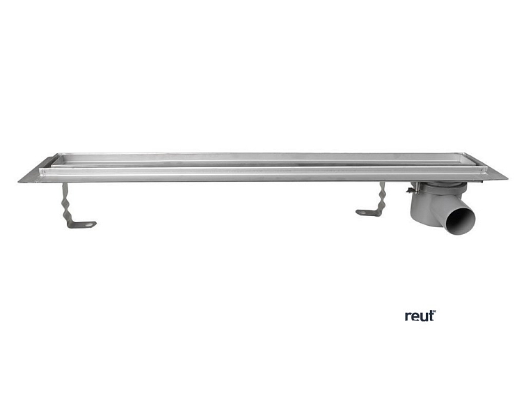 AQUALINE KANÁLIKY PAVINO podlahový žľab z nerezové oceli s roštom na dlaždice, L-760, DN50 2710-80