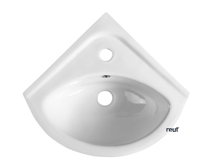 Aqualine LUIGI keramické umývadlo rohové 34x34cm, biela FS161