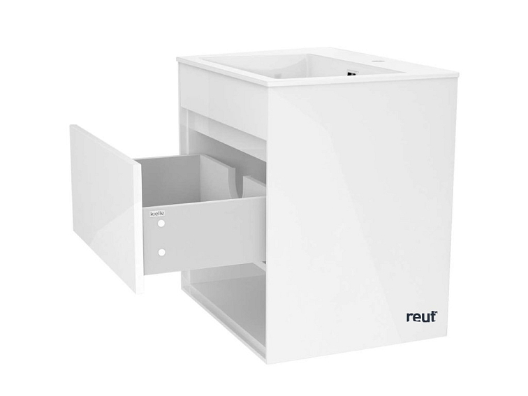 kielle Nefia Skrinka s umývadlom 60 cm, lesklá biela 50027S610