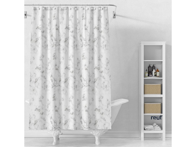 Aqualine Sprchový záves 180x180cm, vinyl, mramor ZV031