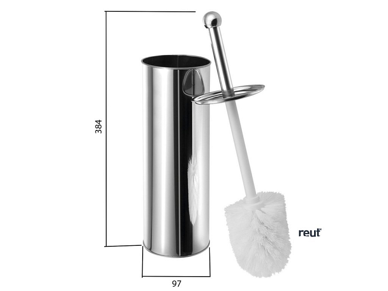 Aqualine SIMPLE LINE WC kefa valcovitá, nerez lesk 04065F