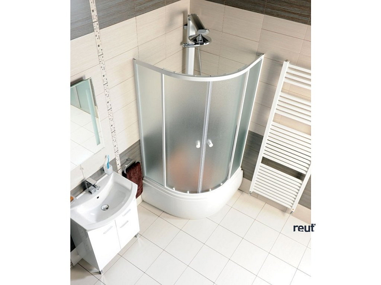 Aqualine Sprchová vanička akrylátová, štvrťkruh 90x90x28cm vrátane nožičiek, R550 C93