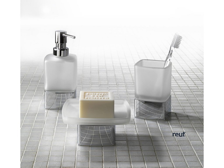 Gedy LOUNGE pohár na postavenie, mliečne sklo, čierny mat 549814