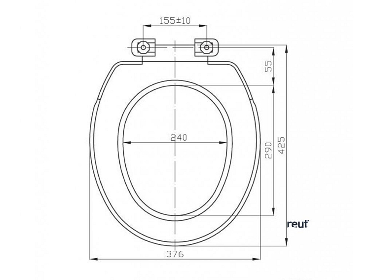 Aqualine REGINA WC sedátko, biela 3551