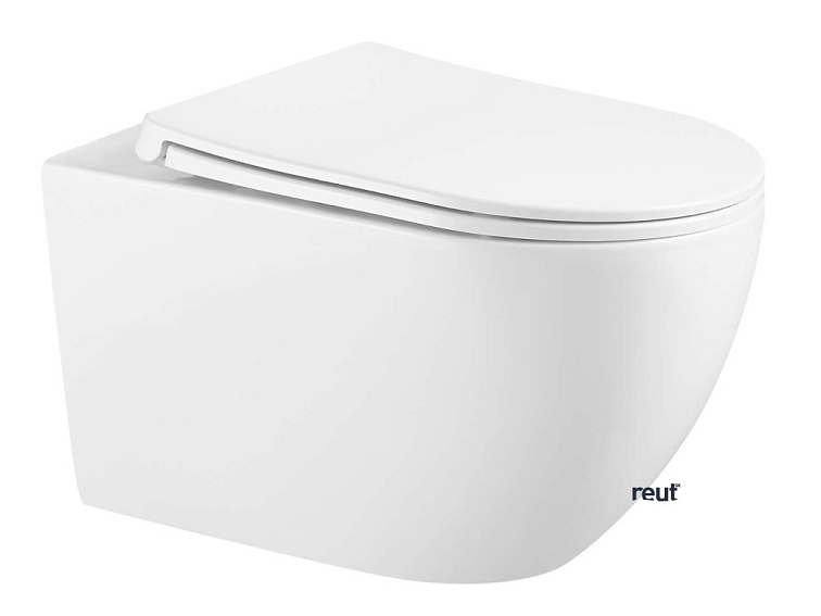 kielle Gaia Závesné WC s doskou SoftClose, Rimless, biela 30115002